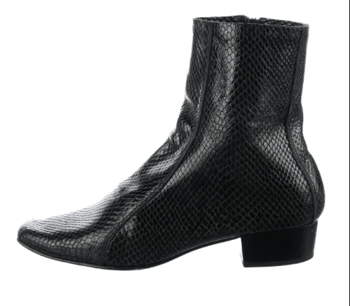 Rachel Comey Leather Animal Print Boots dark