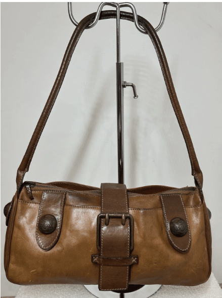 Escada Vintage Leather Baguette Bag 1990s