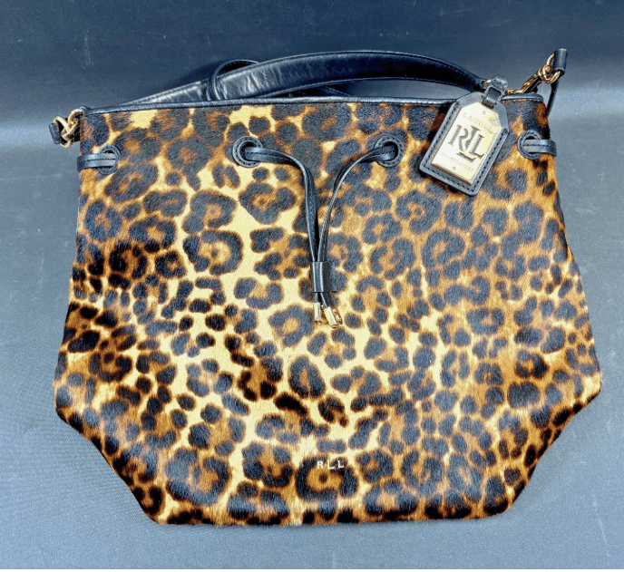 Vintage Lauren Ralph Lauren Leopard Print Calf Hair bsg
