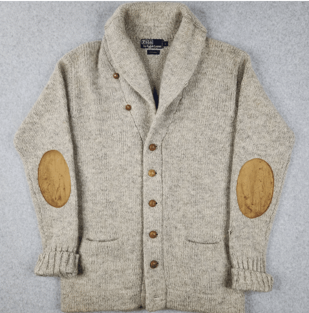 Vintage Polo Ralph Lauren oatmeal coloured grandpa Sweater
